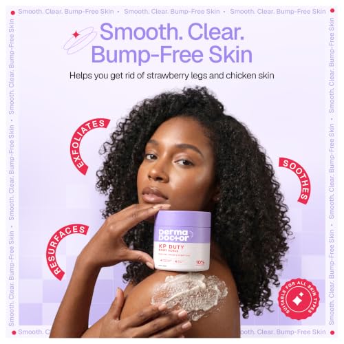 DERMAdoctor KP Bump Eraser Body Scrub 16oz Unscented - Exfoliates Keratosis Pilaris