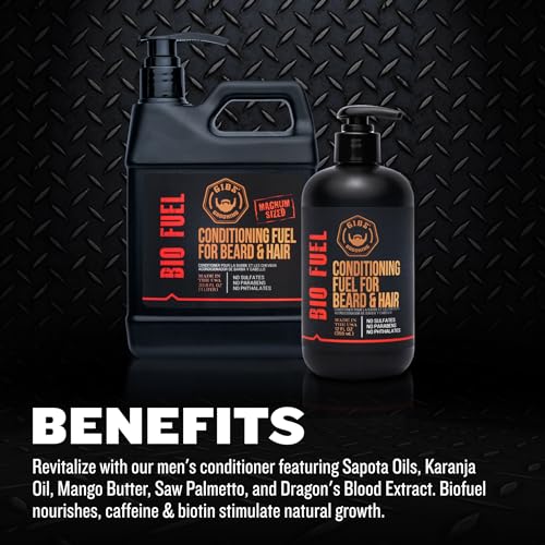 GIBS Grooming Man Wash Shampoo & Biofuel Conditioner Pack of 2 - 33.8 fl oz each