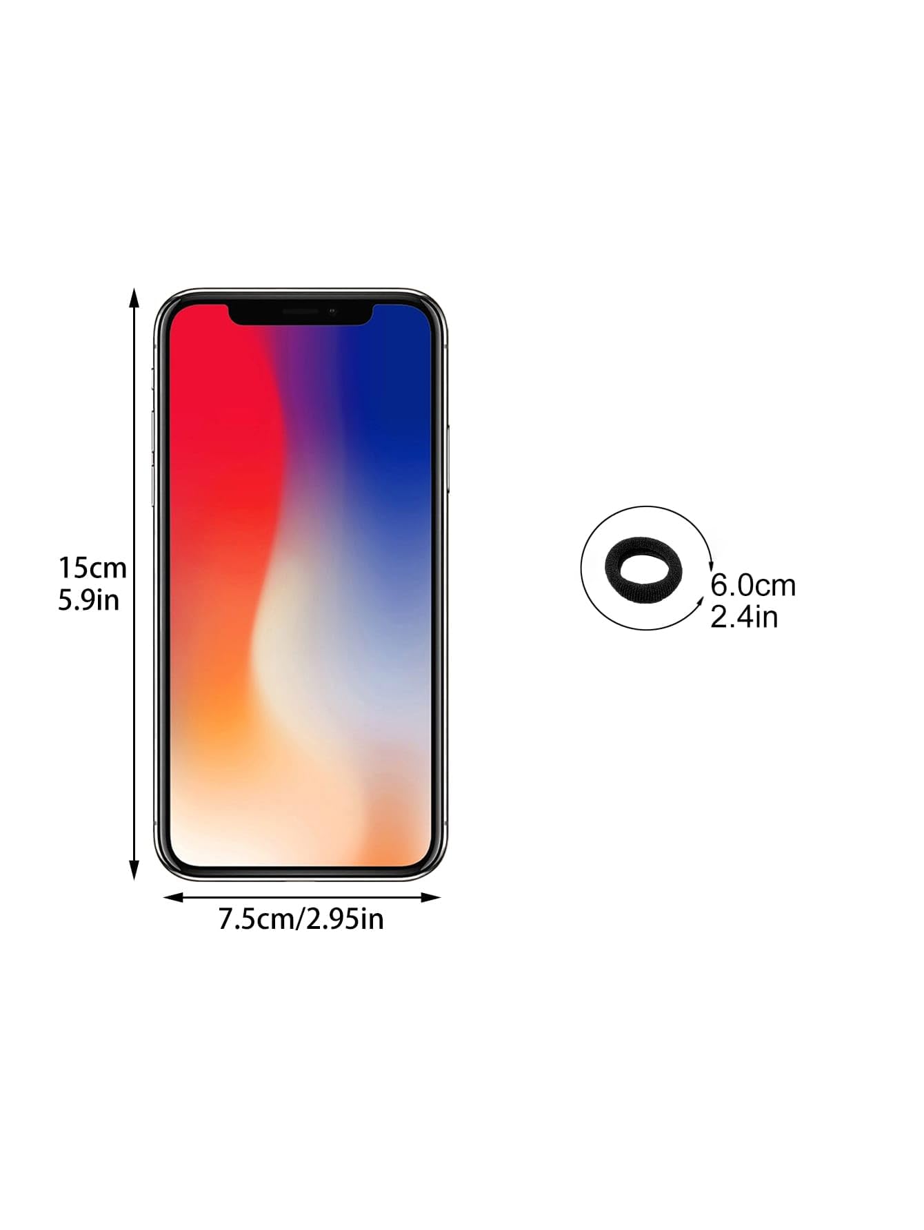 100 Pcs Hair Ties for Women - Cotton Seamless Rubber Ties,No Crease Pony Tail Elastic Hair Bands for Thick Thin Fine Hairstyles,No Damage.