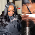 2x6 Body Wave HD Lace Closure – 18in, Skinlike Transparent Virgin Human Hair