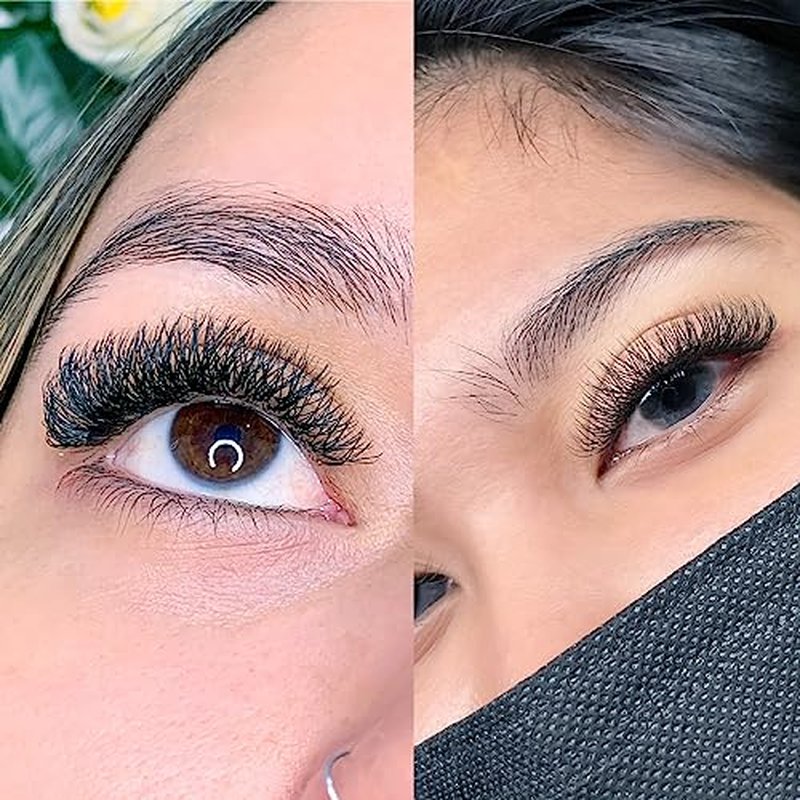 Bottom J Curl + W-3DD C Curl, 2 Pieces, J+C Curl, 0.10mm+0.07mm, MIX5-7mm + MIX8-15mm, Black, Eyelash Extensions, for Lash Artists, Combination Sale(J+C 0.10+0.07 MIX5-7+MIX8-15)3D Double Tips