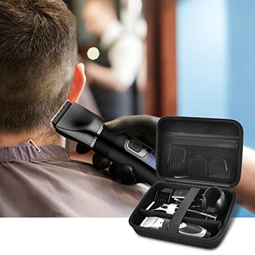 Large Black Hair Clipper & Trimmer Organizer Case for Men Grooming Kits
