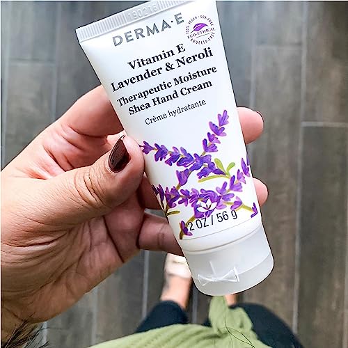 derma e Vitamin E Lavender & Neroli Therapeutic Moisture Shea Hand Cream, Aqua