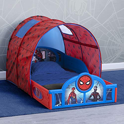 Delta Children Spider-Man Toddler Bed with Tent - Sleep & Play Kids Bed for 15+ Months