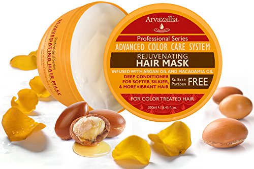 Argan & Macadamia Oil Hair Mask - Deep Conditioner for Color Treated Hair, 8.45 Fl Oz Pack of 2