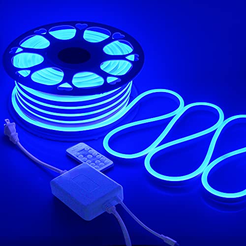 Samsion Blue 25M Waterproof Dimmable Neon Rope Lights - Indoor & Outdoor LED Strip