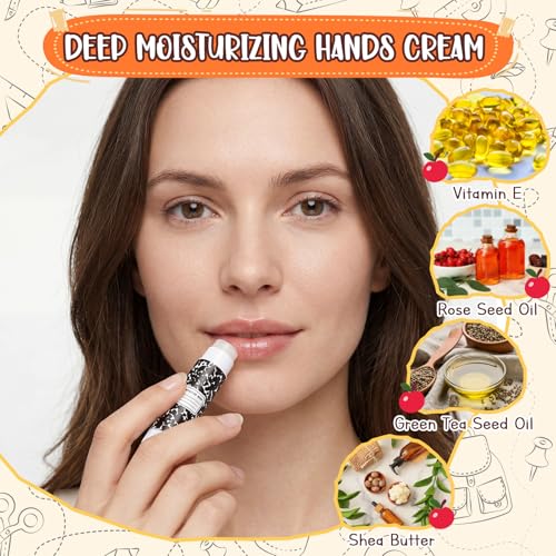 24 Sets Teacher Appreciation Hand Cream & Lip Balm Gift Set Christmas