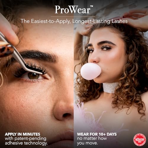 Pro Lash ProWear Professionally Styled Lash Clusters - Easiest to Apply Eyelash Cluster - 10 Day Eyelashes - Waterproof Lashes Clusters - 3 Sets - Volume Shorties No. 06 - Black