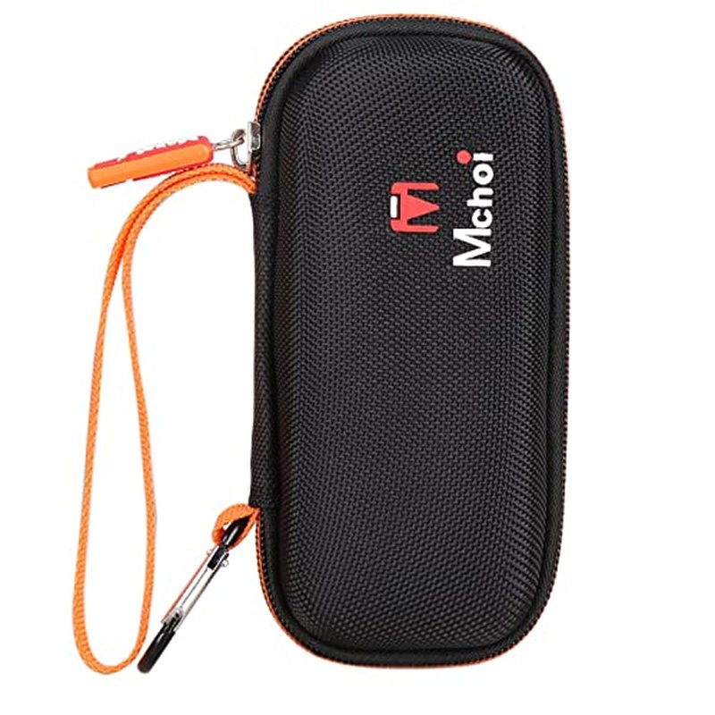Mchoi Hard Carrying Case Fits for Gillette Fusion5 Men¡¯s Razor & Proglide Shield Men's Razor, Case Only (Black, Orange)