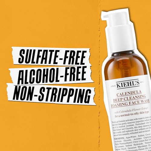 Calendula Deep Cleansing Foaming Face Wash - Unscented, 16.9 Fl Oz