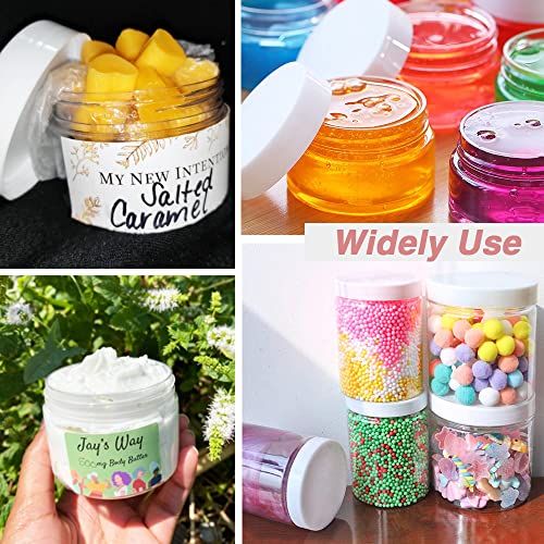 72 Pack Travel Cosmetic Containers Set - 2oz Jars + 3/5/10g Sample Jars with Lids & Labels