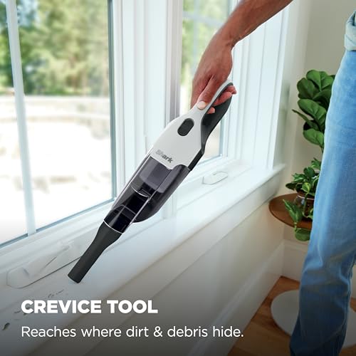 Shark Cyclone PET Handheld Vacuum Pearl White AA701 - Cordless, Powerful Pet Hair Cleaner