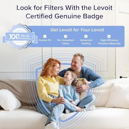 Levoit Core 200S-P Black Air Purifier for Home & Pets, Voice & App Control - Standard 1 Pack