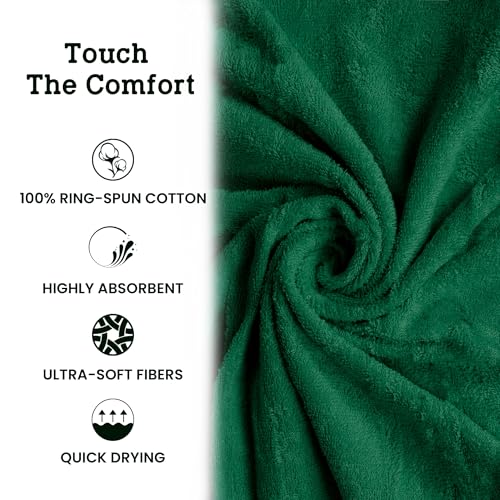 Casa Lino Face Towels & Body Wash Cloths for Showering - 100% Cotton Wash Cloths for Bathroom - Highly Absorbent & Quick Drying Washcloth Set - Cotton Washcloths 24 Pack (12" x 12") - (Multicolor II)