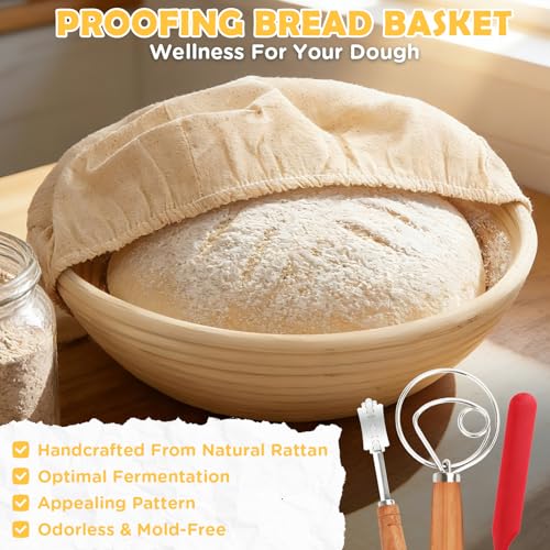 Cream White 5QT Enameled Cast Iron Dutch Oven Pot for Bread Baking with Lid