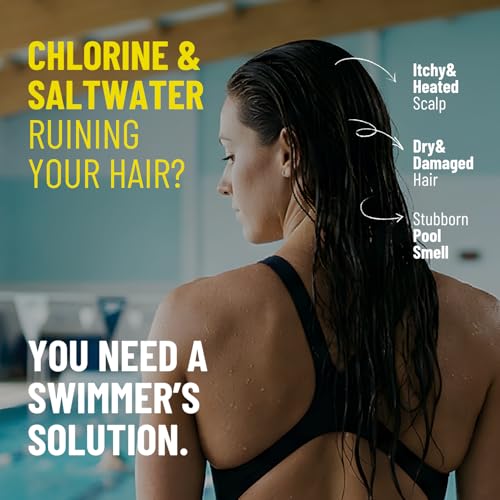 Swim Hair Care Set - Chlorine Removal Shampoo & Leave-In Conditioner for Swimmers