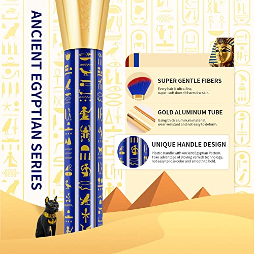 Docolor 19Pcs Bastet Cat Makeup Brushes Set + 34 Colors Tropical Eeyshadow Palette Ultra Pigmented Matte Shimmer Metallic Natural Blendable Soft Cream Powder Long Lasting Waterproof Make Up Eye Shadow