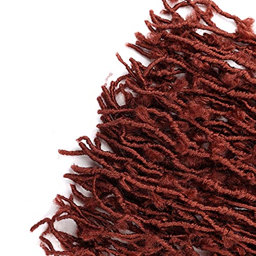 LMZIM 24 Inch Butterfly Locs Crochet Hair 5 Pack - Faux Distressed Braids for Women