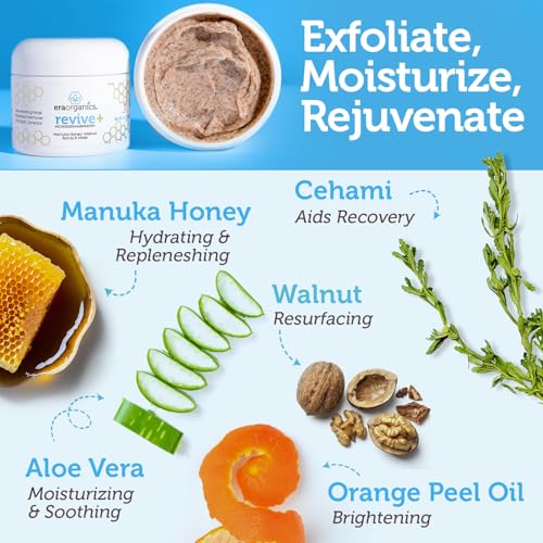 Era Organics Tea Tree Skincare Trio ? Tea Tree Cream, Cleanser & Microdermabrasion Face Scrub for Oily, Blemish-Prone Skin ? Cleanse & Balance Your Skin With Non-Toxic, Plant-Based Skin Care