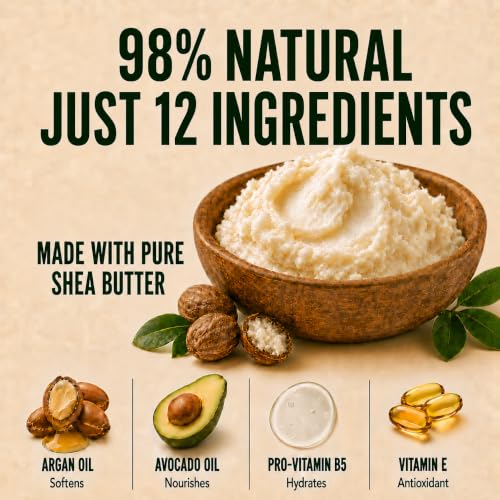 Unscented Shea Butter Lotion for Extremely Dry Skin - 16oz, Fragrance-Free