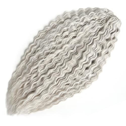 Ocean Wave Crochet Hair Extensions - Loose Wavy Braiding Hair 22 Inch 56C - 3 Pack