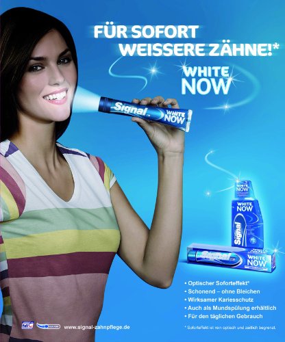Signal White Now Toothpaste - Instant Whitening, Fluoride, 3 Count