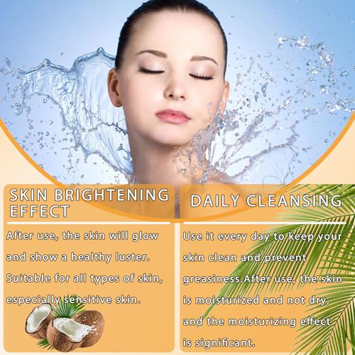 Turmeric Wash and Care Two Piece Set, Tuemeric Facial Cleanser & Turmeric Soap Combo, Turmeric Cleansing Mousse,For All Skin Types £¨1PCS Turmeric Wash+1PCS Turmeric Soap£©
