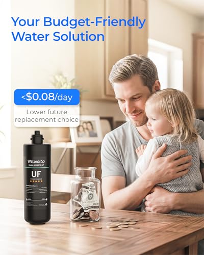 Waterdrop RF10-UF Water Filter Replacement for WD-10UA/10UA-UF/10UB/10UB-UF - Black - 1 Year Service Life