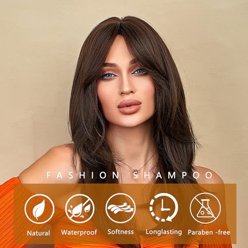 Onilyua Light Brown Hair Dye Shampoo with Argan Oil 16.9 Fl Oz - 3-in-1 Hair Color & Care for Men & Women