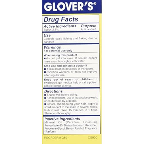 Glovers Dandruff Control Medicine Regular Formula 2.75 oz