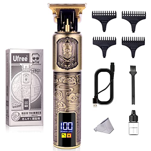 Ufree Beard Trimmer for Men and Mustache T Blade Liners Trimmer Set, Shaving Kit for Mustache Body Nose Ear Hair Facial, Electric Razor for Men