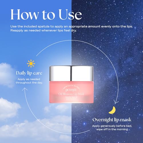 Sleeping Lip Mask Camelia Seed Oil 0.53 Oz. | Day & Night Repairing Balm, Overnight Lip Mask, Lip Treatment for Dull & Dry Lips, Deep Nourishing with Vitamin E, 5 Phyto Oil Complex