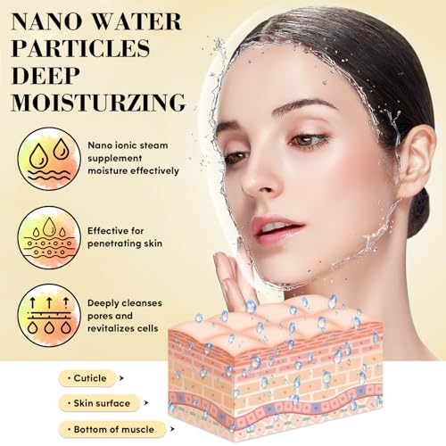 Pjordo Facial Steamer Spa Kit with Skin Care Tools - Deep Cleansing & Blackhead Removal