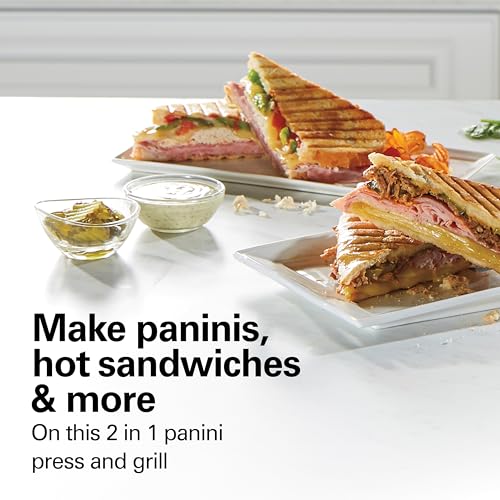 Stainless Steel Nonstick 8x10 Inch Panini Press & Indoor Grill