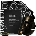 24K Gold & Caviar Collagen Face Mask, 5 Pack ? Luxurious Hydrating Facial Treatment, Firming Appearance ? Supports a Radiant, Rejuvenated Look Overnight