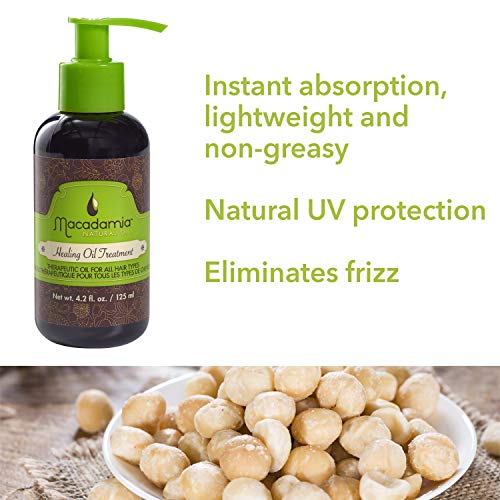 Macadamia Nut Oil Hair Treatment for Frizz Control & Shine - 4.2 Oz