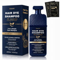 Light Brown Hair Dye Shampoo for Women & Men - Natural Color Depositing, 500ml, Herbal Nourishing Formula