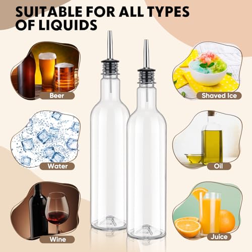 32 Pack 25 oz Syrup Bottles with Pourer & Cap - RimCereal