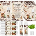 50 Pack Cowboy Baby Shower Lip Balm Favors - Brown / Cowboy Variation
