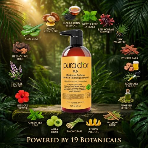 Herbal & Coal Tar Hair & Scalp Rejuvenation Shampoo - 16oz, Strong Coal Tar Variant