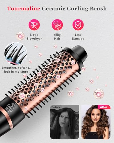 YGOVVK 5-in-1 Curling Iron Set with Interchangeable Ceramic Barrels Travel Hair Styler