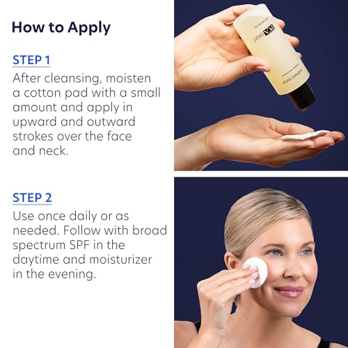 Nutrient Toner for Skin Brightening & Pore Refinement - 4.4 oz Pack of 2 - Gently Exfoliates & Nourishes