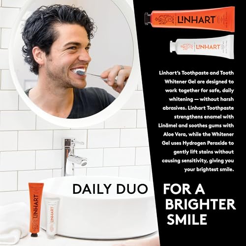 Linhart Smile Care Set - Toothpaste 3.4 oz & Daily Care Gel 1.7 oz - Gel & Paste Variations
