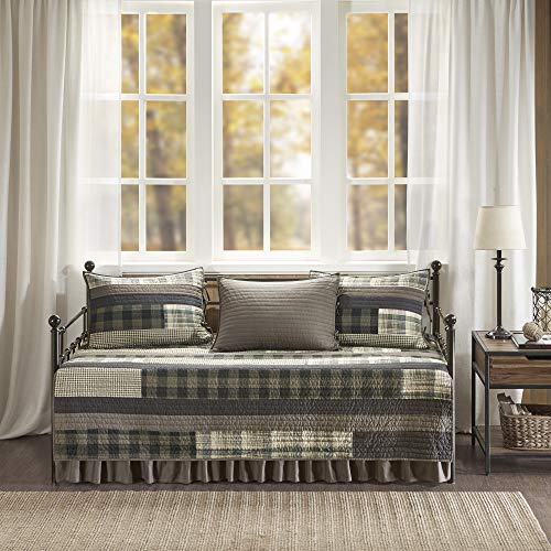 Woolrich Winter Plains Day Bed Cover Set Brown Tan 5 Piece - 75x39