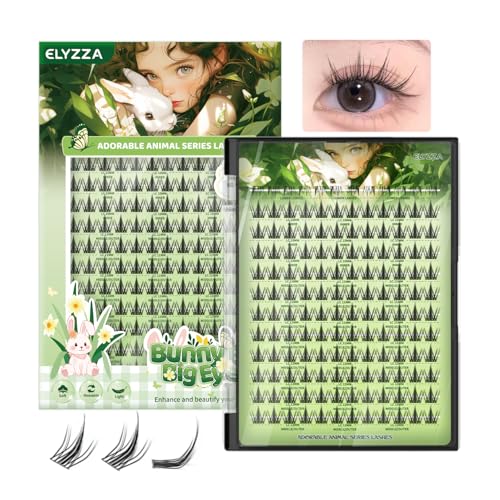 Lash Extension Kit LC Curl DIY Eyelash Extension With Thin Lash Band Natural Look Faux Lash Clusters With Bottom Lashes, 10-12mm Individual False Lashes for Self Use