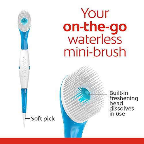 Colgate Optic White Wisp Disposable Mini Toothbrush Cool Mint Pack of 24 (4 Sets)