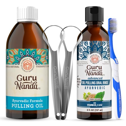 Oil Pulling Mouthwash with Coconut & Essential Oils - Natural Oral Care
