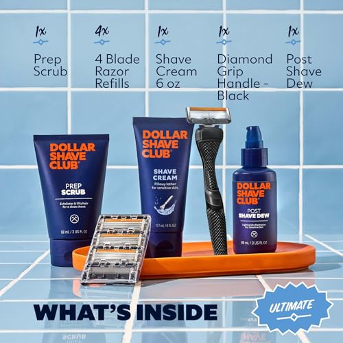 Ultimate Shave Set with 6 Blade Razor & Accessories - Black, 1 Count