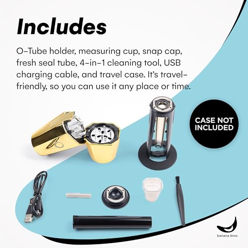 OTTO One-Touch Automatic Spice Mill - USB Rechargeable, Gold, No Carrying Case