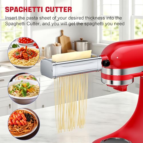 3-Piece Pasta Maker Attachments Set for All KitchenAid Stand Mixers